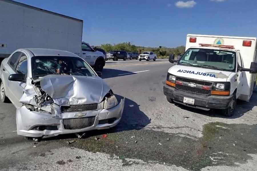 choque Carretera Matamoros - Victoria lesiones
