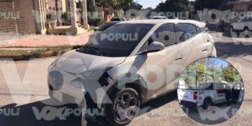 Elementos de la Guardia Estatal protagonizan choque con lesionados al omitir alto en Cd. Victoria, Tamaulipas