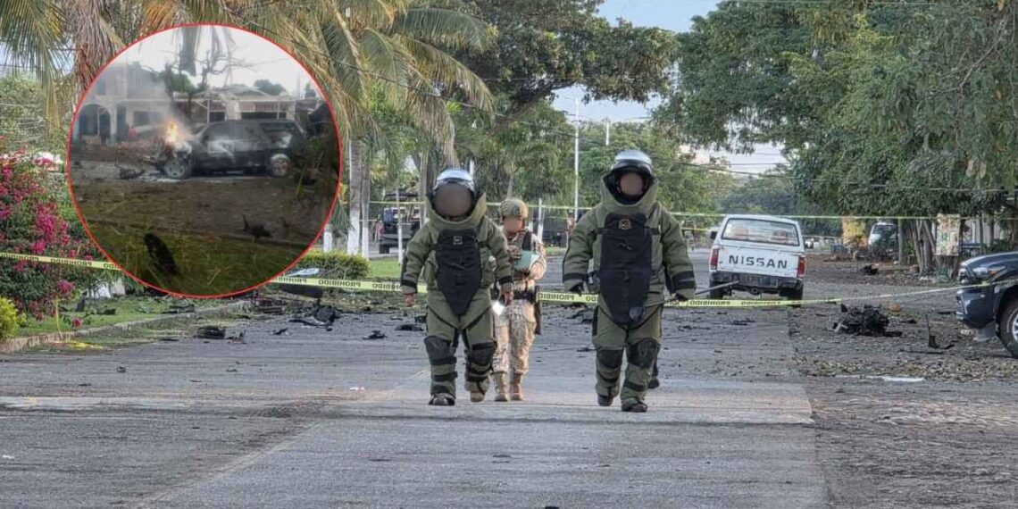 FGR abre investigación por coche bomba que dejó cinco muertos en Coahuayana, Michoacán