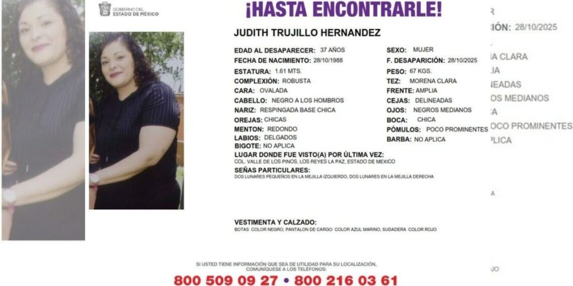 Familiares alertan posible feminicidio en desaparición de la agente Judith Trujillo en CDMX