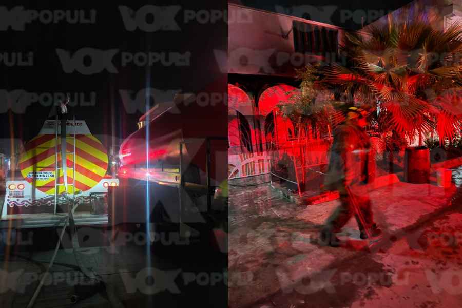 Fuego consume vivienda en el fraccionamiento 18 de Marzo en Ciudad Madero, Tamaulipas