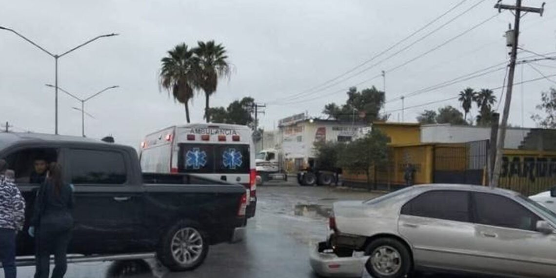 choque avenida Madero Río Bravo