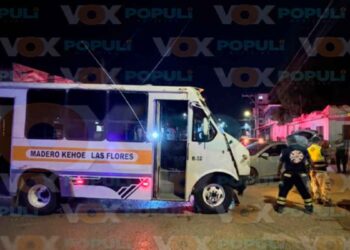 diez pasajeros lesiones Madero