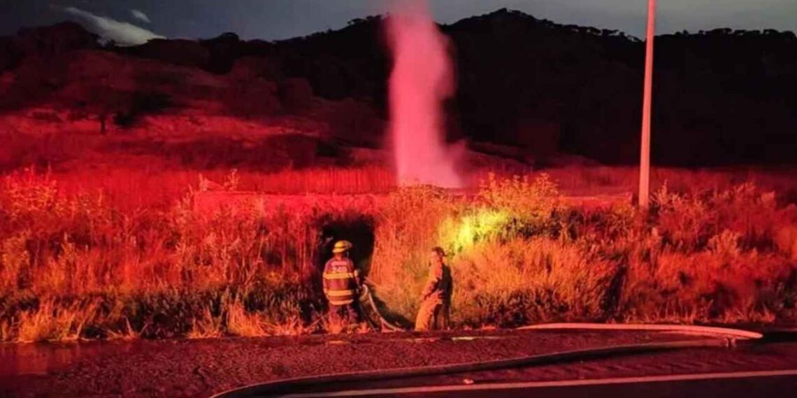 Fuga en ducto de Pemex