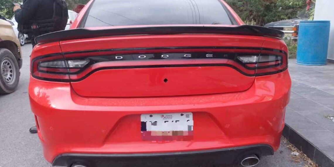 vehículo asegurado Guardia Estatal