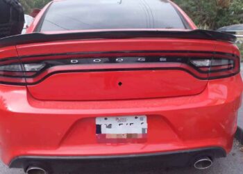 vehículo asegurado Guardia Estatal