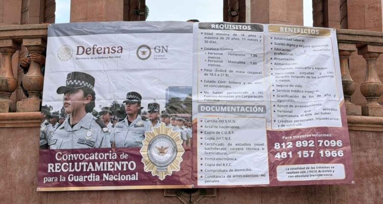 Guardia Nacional reclutamiento Tamaulipas