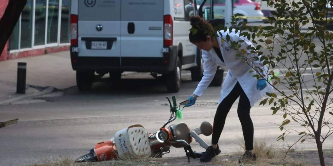 Hombre asesinado en bicicleta CDMX