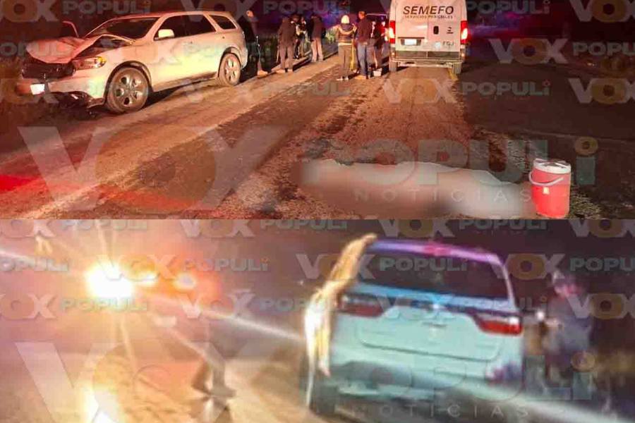 Hombre muere atropellado en carretera a San Fernando, en Reynosa