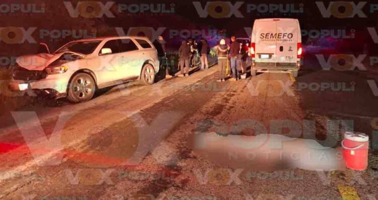 Hombre muere atropellado en carretera a San Fernando, en Reynosa