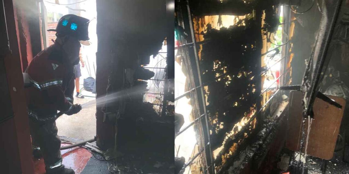 _Incendio en vivienda del 22 Matamoros