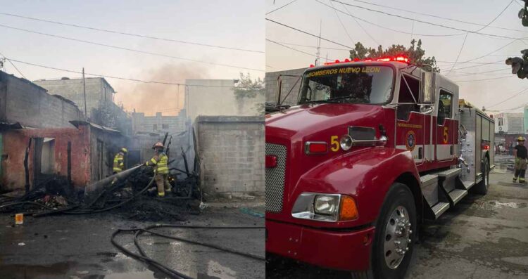 Incendio por cortocircuito en Apodaca