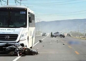 Joven motociclista muere en accidente múltiple cerca del Parque Industrial Ciénega de Flores en Nuevo León
