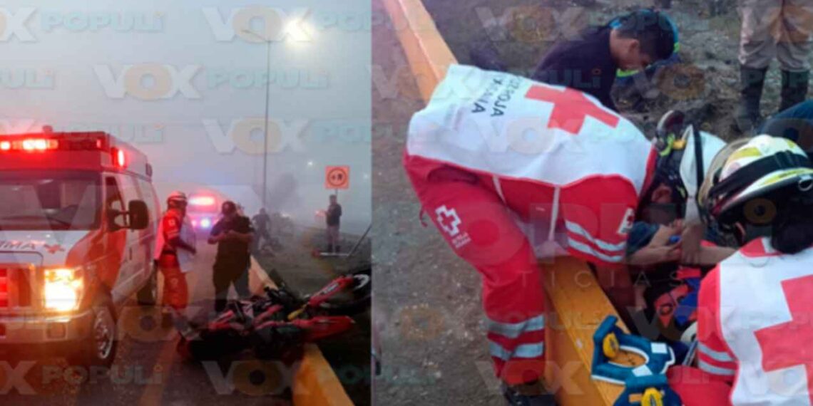 Joven se accidenta en Altamira