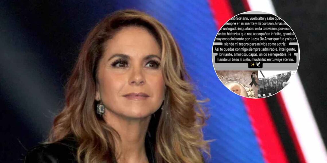 Lucero lamenta la muerte de ex productor