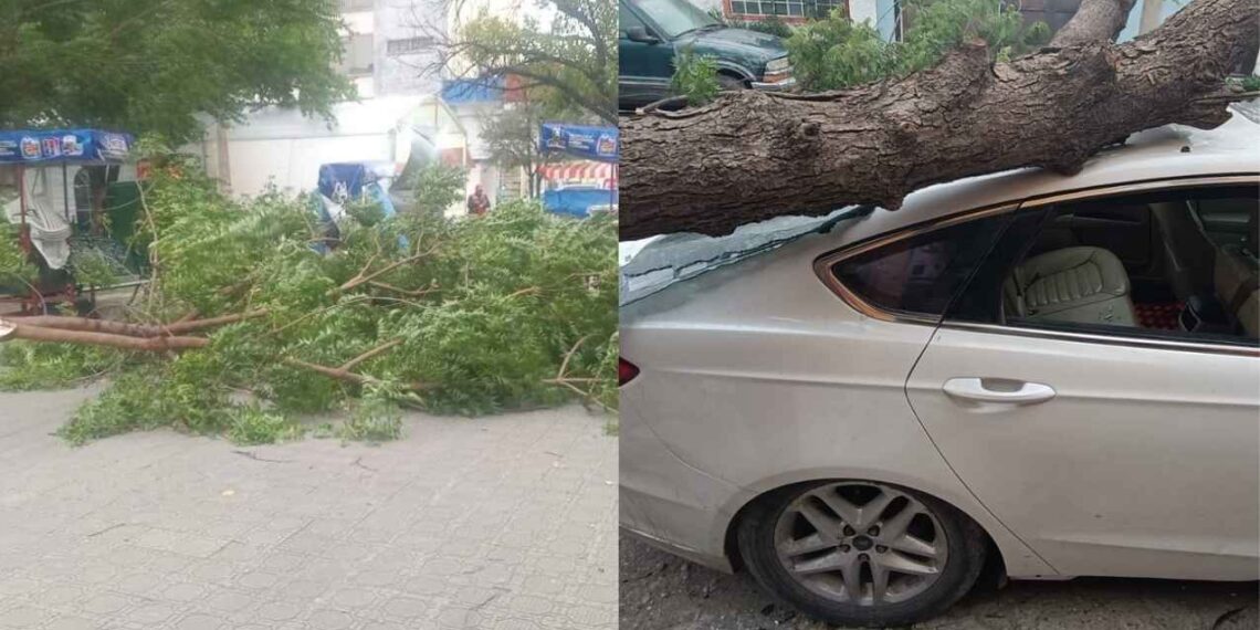 Momento exacto del ingreso del frente frío en Tamaulipas