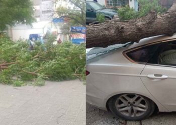 Momento exacto del ingreso del frente frío en Tamaulipas