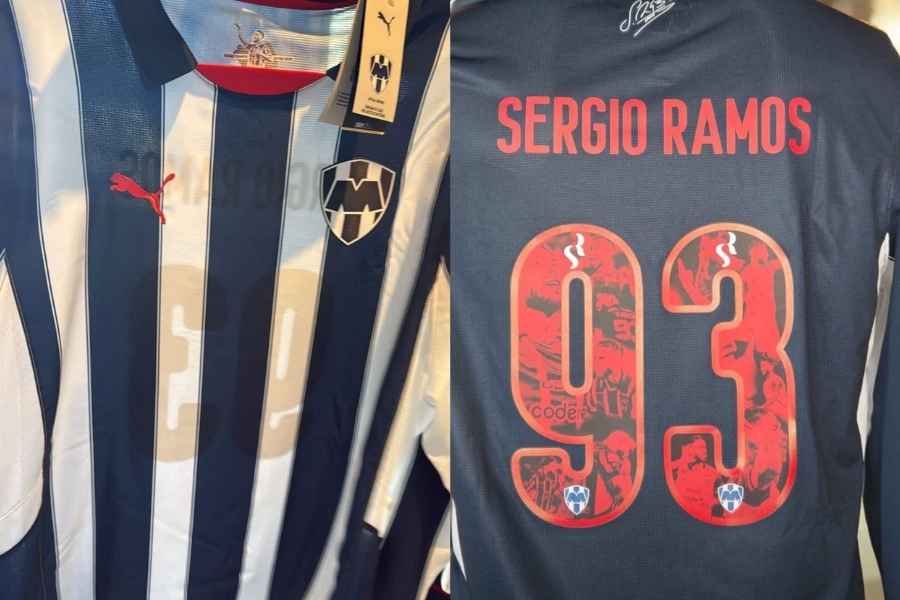 Monterrey despide a Sergio Ramos con jersey conmemorativo