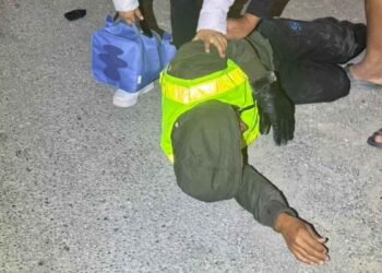 _Motociclista herido en el Longoreño