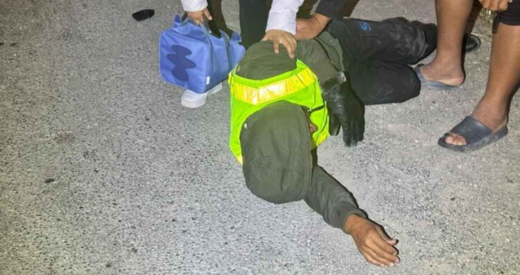 _Motociclista herido en el Longoreño