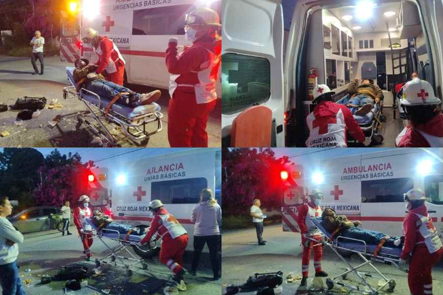 Motociclista lesionado tras choque en Victoria (1)