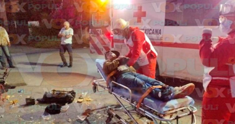 Motociclista lesionado tras choque en Victoria