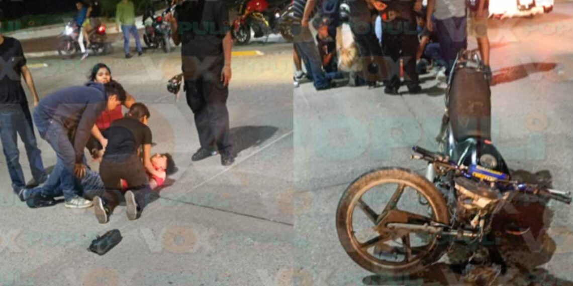 _Motociclista lesionado tras choque en el bulevar