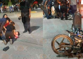 _Motociclista lesionado tras choque en el bulevar