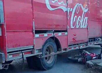 motociclista unidad refresquera El Mante