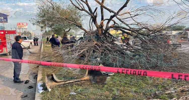 Muere hombre tras quedar prensando en su vehículo en Bulevar Morelos de Reynosa, Tamaulipas