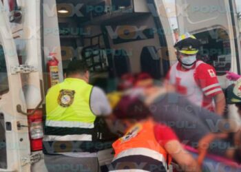 mujer atrapada Las Américas Eje Vial