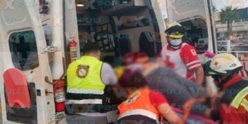 mujer atrapada Las Américas Eje Vial