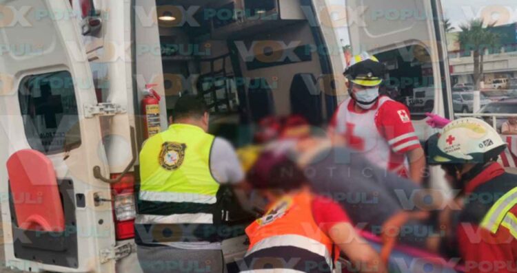 mujer atrapada Las Américas Eje Vial