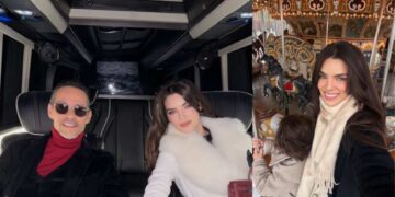 Nadia Ferreira vive una Navidad familiar en Nueva York
