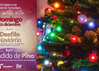 Pino navideño Victoria, Tamaulipas; fecha y hora de encendido