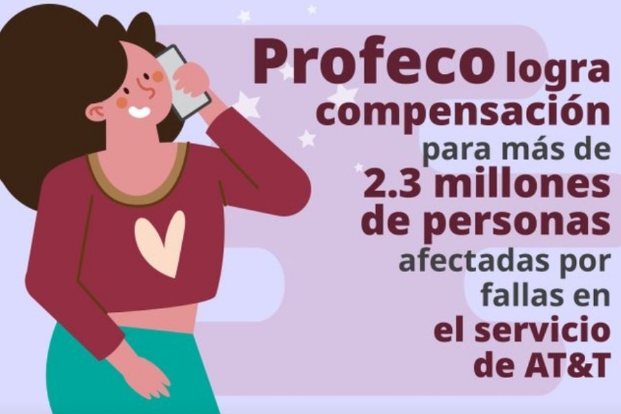 Profeco interviene para que AT&T ofrezca compensaciones por fallas en septiembre