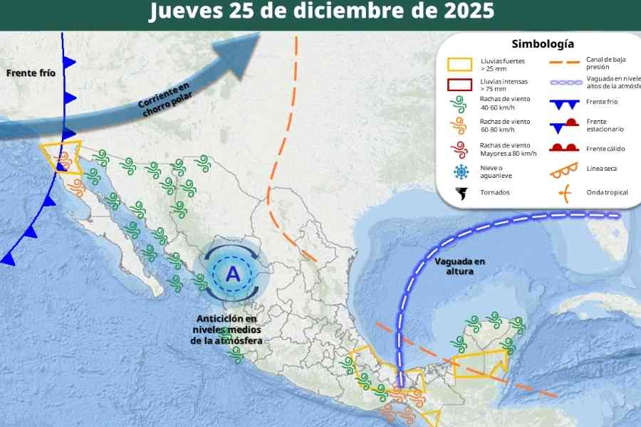 Pronóstico del clima para Nochebuena y Navidad en Tamaulipas