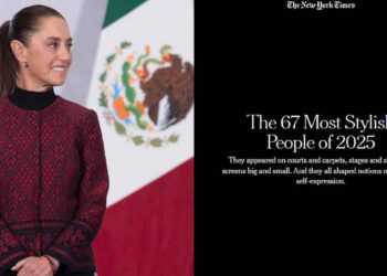 Reconoce The New York Times a Sheinbaum entre las figuras más elegantes del 2025
