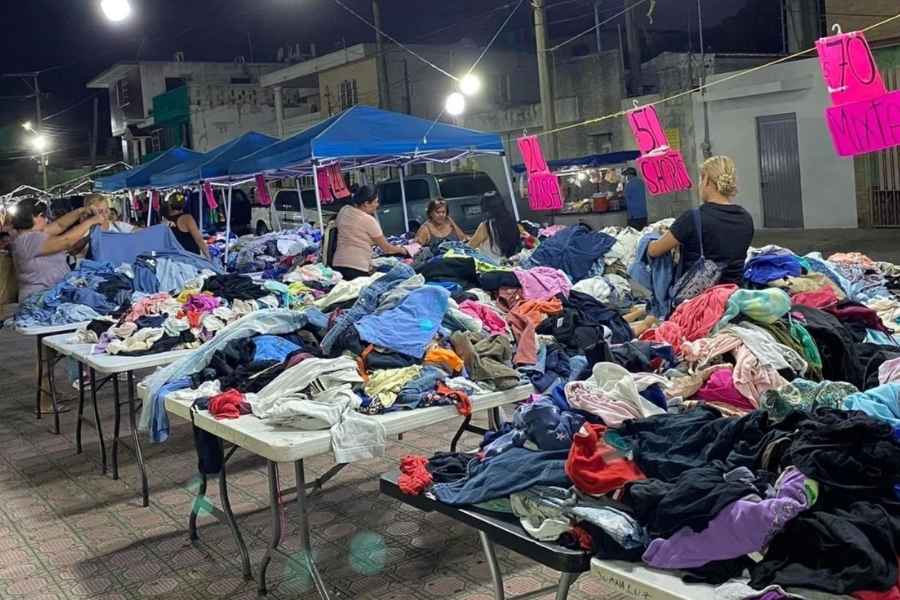 Ropa de segunda mano presenta bajas ventas en mercados rodantes del sur de Tamaulipas