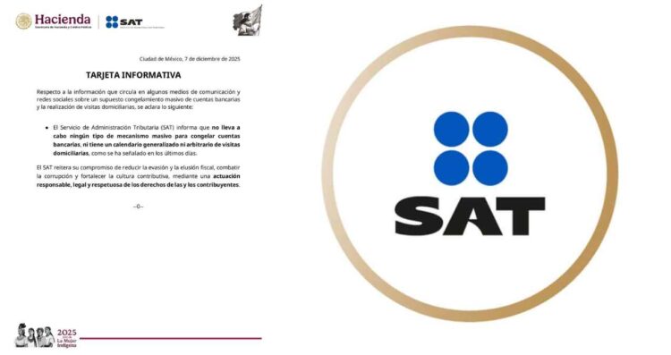 SAT niega congelamiento masivo de cuentas bancarias en México