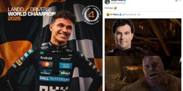 Sergio Checo Pérez bromea sobre el triunfo de Lando Norris, nuevo campeón de la F1