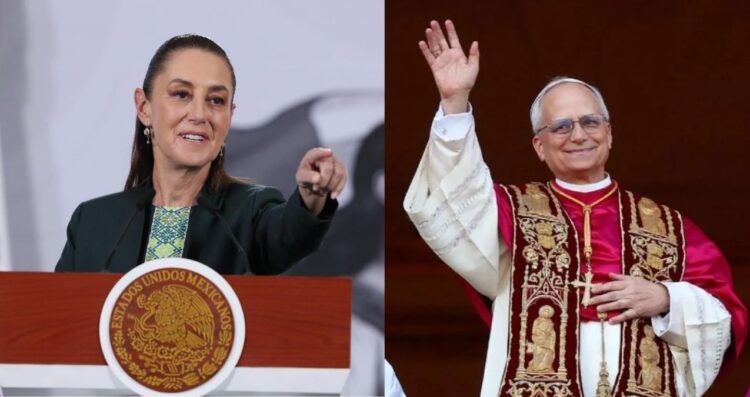 Sheinbaum habla con el papa León XIV y lo invita a México