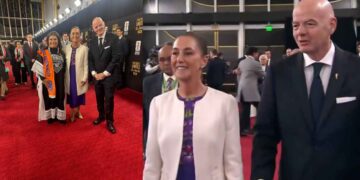 Sorteo del Mundial 2026: Gianni Infantino, Presidente de la FIFA, recibe a Claudia Sheinbaum en Kennedy Center