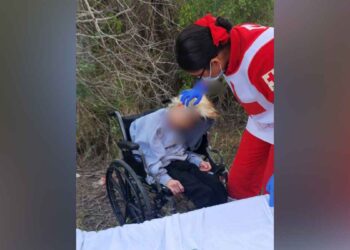 Trasladan al Hospital a abuelita en Matamoros
