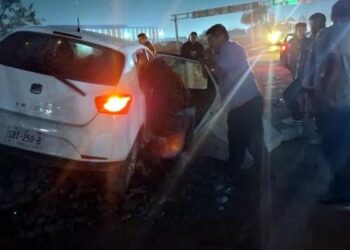 tres lesionados accidente Escobedo
