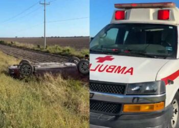 Volcadura en carretera al Mezquital