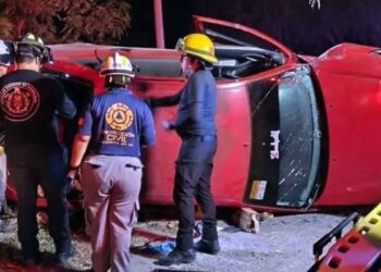 Volcadura genera fuerte movilización en Carretera a Reynosa, Cadereyta