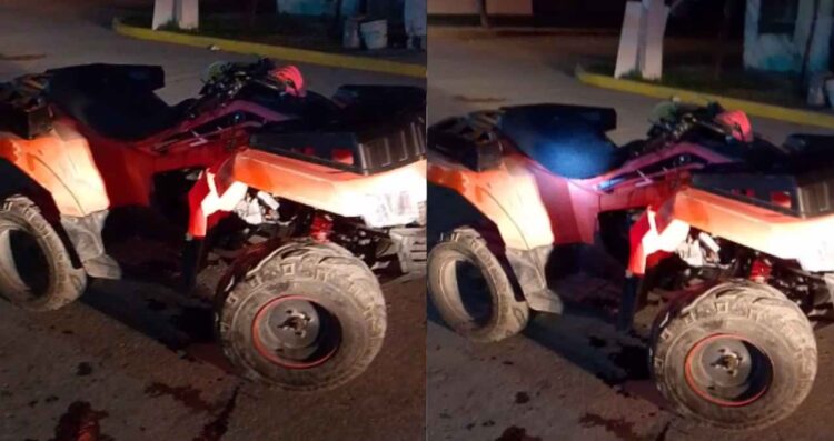 Vuelca cuatrimoto en el Barrio Negro