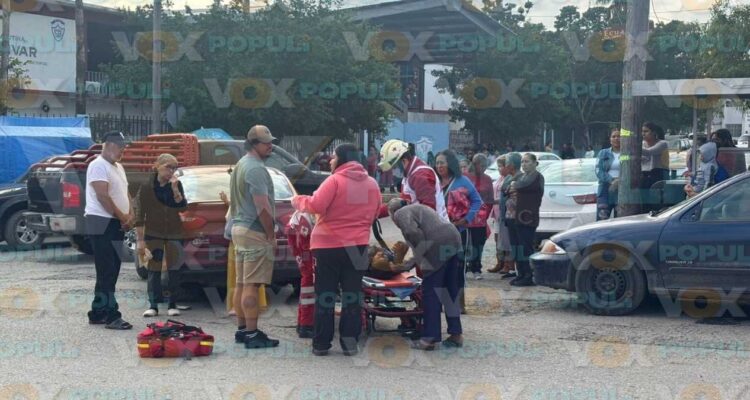 adulta mayor lesionada en Ciudad Victoria