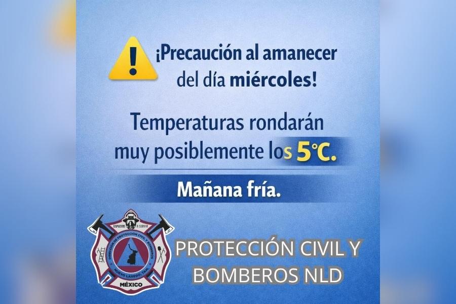 amanecer frío en nuevo laredo